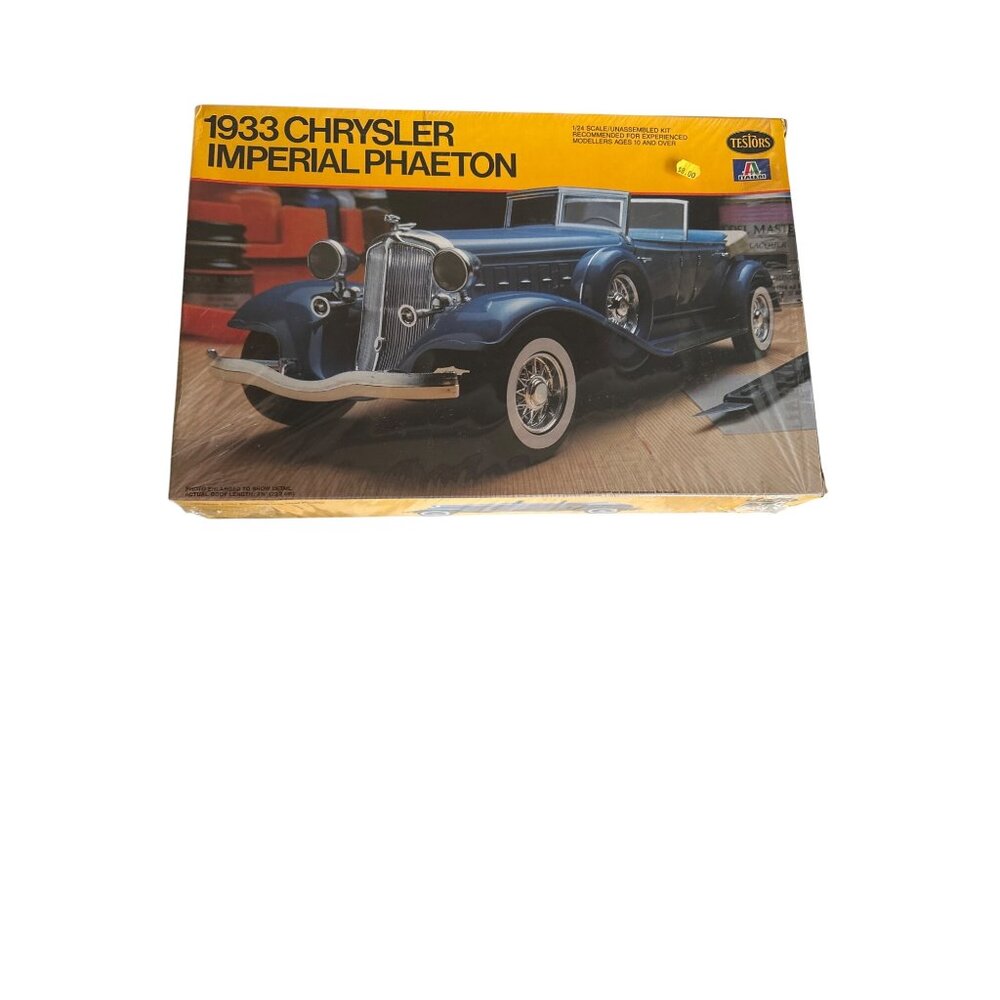 Testors 1/24 Scale 1933 Chrysler Imperial Phaeton Model Kit Unassembled Ages 10+